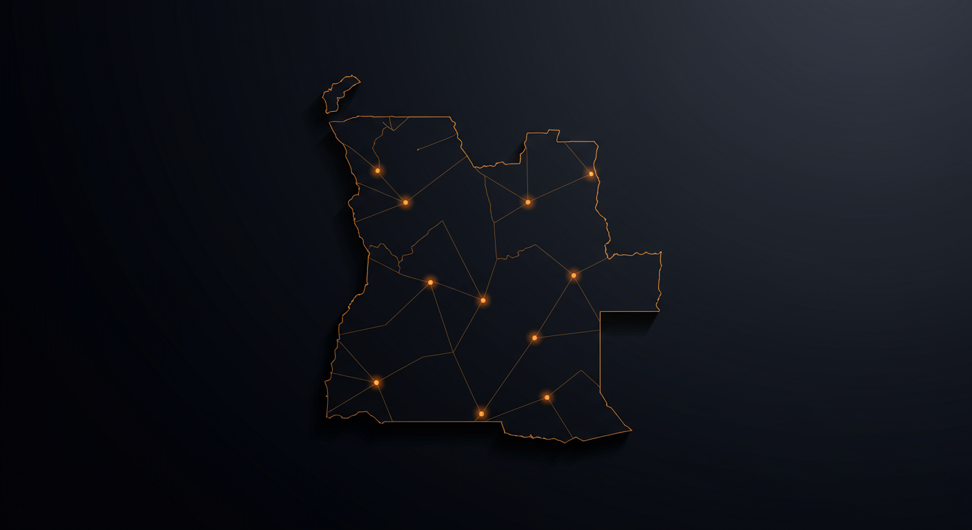 Mapa abstracto de Angola